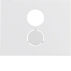 HAGER BOCCHIOTTI - Pezzo centrale per presa per altoparlanti Berker K.1 bianco polare lucido 11847009