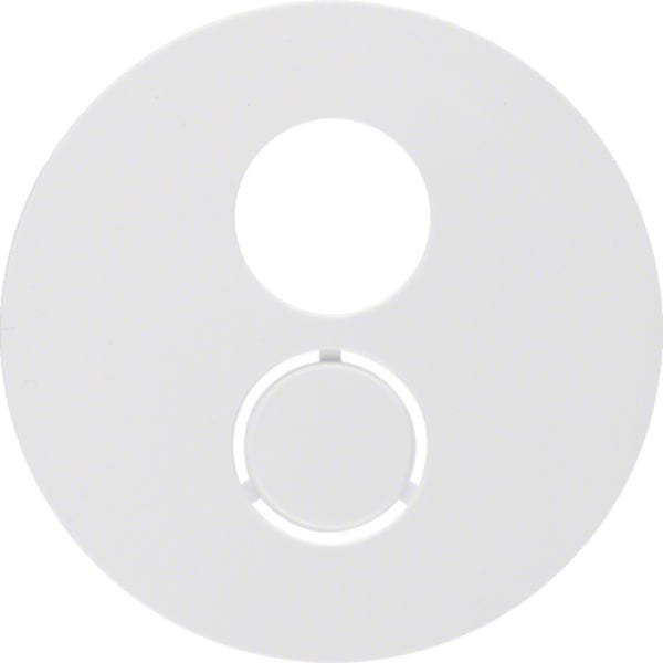 HAGER BOCCHIOTTI - Pezzo centrale per presa per altoparlanti Berker R.1/R.3 bianco polare lucido 11962089