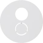 HAGER BOCCHIOTTI - Pezzo centrale per presa per altoparlanti Berker R.1/R.3 bianco polare lucido 11962089