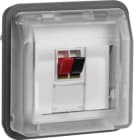 HAGER BOCCHIOTTI - Inserto x colleg. altoparl. + coperch parete/incasso Serie W.1 grigio opac 11963525