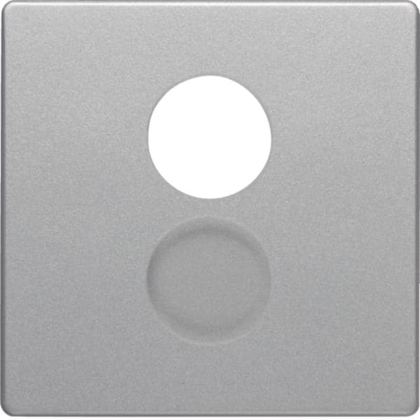 HAGER BOCCHIOTTI - Pezzo centrale x presa x altoparlanti Berker Q.1/Q.3 alu velluto, verniciato