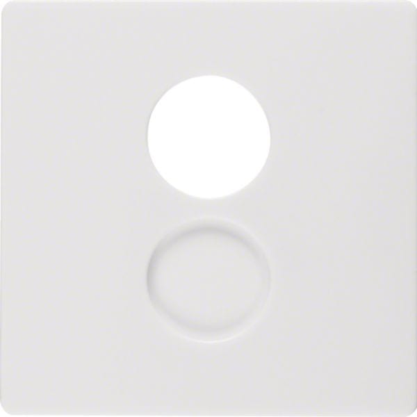 HAGER BOCCHIOTTI - Pezzo centrale per presa per altoparlanti Berker Q.1/Q.3 bianco polare velluto 11966089