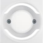 HAGER BOCCHIOTTI - Pezzo centrale per spia luminosa E14 Berker S.1/B.3/B.7 bianco polare lucido