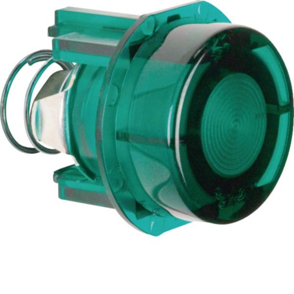 HAGER BOCCHIOTTI - Pulsante per base pulsante/spia luminosa E10 verde, trasparente 10 A 127903