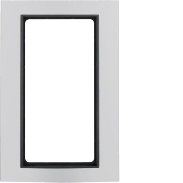 HAGER BOCCHIOTTI - Cornice con finestra grande Berker B.3 alu/antracite opaco, alluminio anodizzato