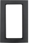HAGER BOCCHIOTTI - Cornice con finestra grande B.3 alu nero/antracite opaco, alluminio anodizzato