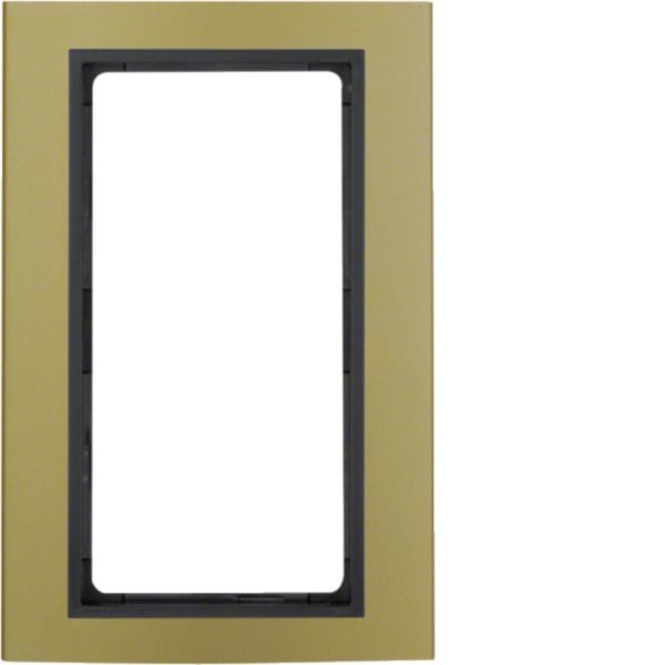 HAGER BOCCHIOTTI - Cornice con finestra grande B.3 alu oro/antracite opaco, alluminio anodizzato 13093016