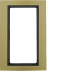 HAGER BOCCHIOTTI - Cornice con finestra grande B.3 alu oro/antracite opaco, alluminio anodizzato 13093016