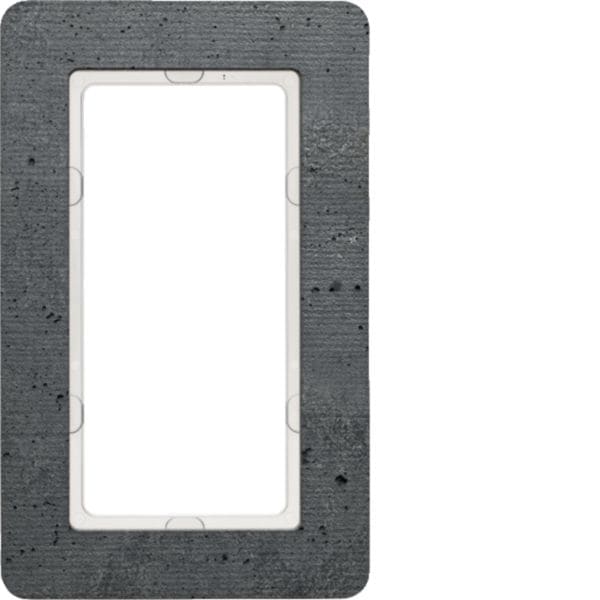 HAGER BOCCHIOTTI - Cornice con finestra grande Berker Q.7 calcestruzzo strutturato 13096020