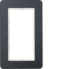 HAGER BOCCHIOTTI - Cornice con finestra grande Berker Q.7 ardesia naturale