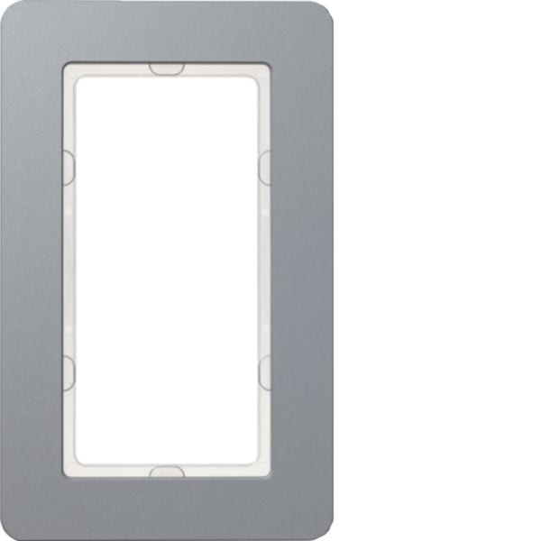 HAGER BOCCHIOTTI - Cornice con finestra grande Berker Q.7 alluminio anodizzato
