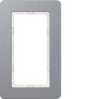 HAGER BOCCHIOTTI - Cornice con finestra grande Berker Q.7 alluminio anodizzato