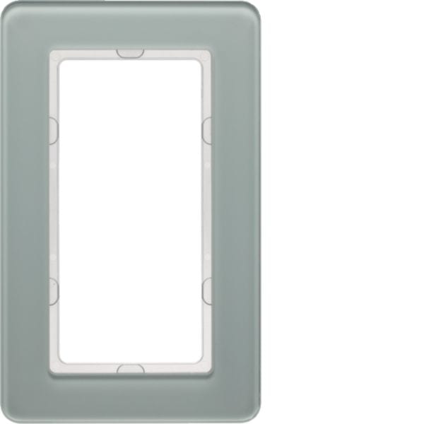 HAGER BOCCHIOTTI - Cornice con finestra grande Berker Q.7 vetro bianco