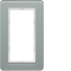 HAGER BOCCHIOTTI - Cornice con finestra grande Berker Q.7 vetro bianco