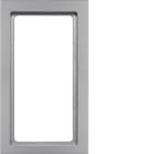 HAGER BOCCHIOTTI - Cornice con finestra grande Berker Q.3 alu velluto, verniciato