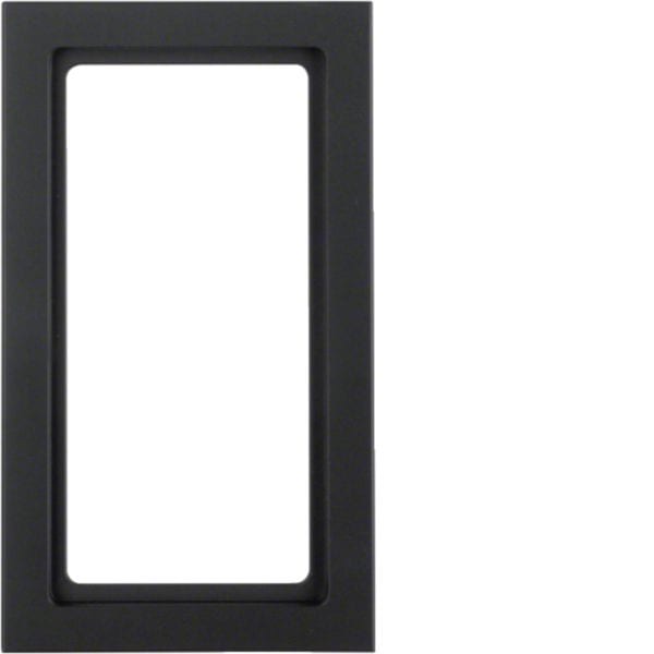 HAGER BOCCHIOTTI - Cornice con finestra grande Berker Q.3 antracite velluto, verniciato