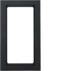 HAGER BOCCHIOTTI - Cornice con finestra grande Berker Q.3 antracite velluto, verniciato
