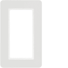 HAGER BOCCHIOTTI - Cornice con finestra grande Berker Q.7 bianco polare velluto, verniciato