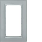 HAGER BOCCHIOTTI - Cornice in vetro con finestra grande Berker B.7 vetro alu/alu opaco, verniciato
