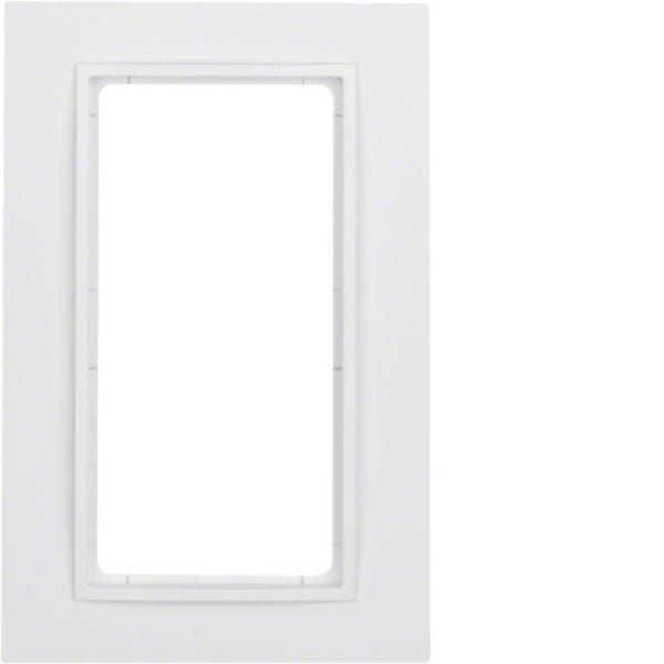 HAGER BOCCHIOTTI - Cornice con finestra grande Berker B.7 bianco polare opaco, verniciato
