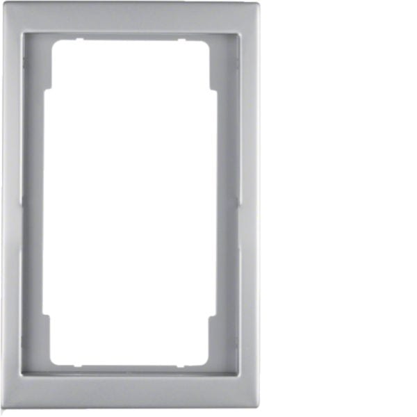 HAGER BOCCHIOTTI - Cornice con finestra grande Berker K.5 acciaio inox, metallo opaco