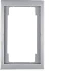 HAGER BOCCHIOTTI - Cornice con finestra grande Berker K.5 acciaio inox, metallo opaco