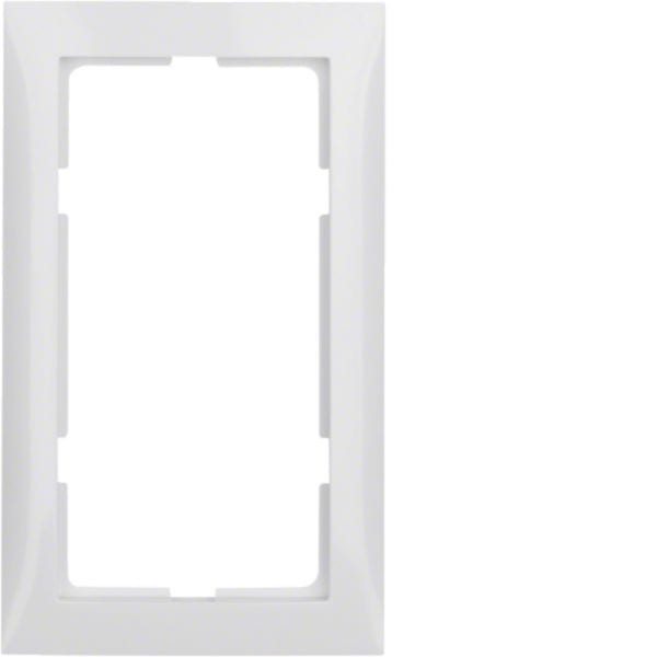 HAGER BOCCHIOTTI - Cornice con finestra grande Berker S.1 bianco polare lucido