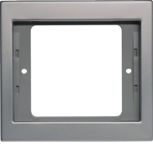 HAGER BOCCHIOTTI - Cornice singola Berker K.5 acciaio inox, metallo opaco
