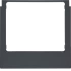 HAGER BOCCHIOTTI - Cornice design angolare accessorio antracite opaco