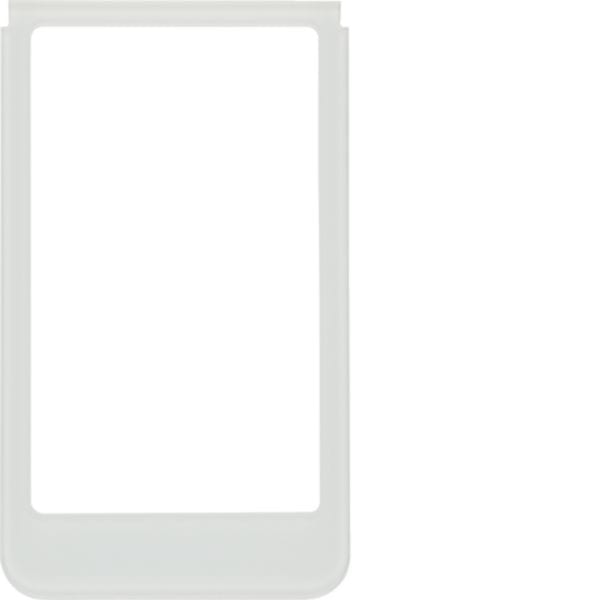 HAGER BOCCHIOTTI - Cornice design rotonda, versione grande accessorio vetro bianco polare