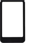 HAGER BOCCHIOTTI - Cornice design rotonda, versione grande accessorio vetro nero