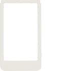 HAGER BOCCHIOTTI - Cornice design rotonda, versione grande accessorio bianco polare lucido