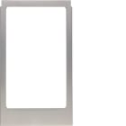 HAGER BOCCHIOTTI - Cornice design angolare, versione grande accessorio acciaio inox, metallo opaco 13202204