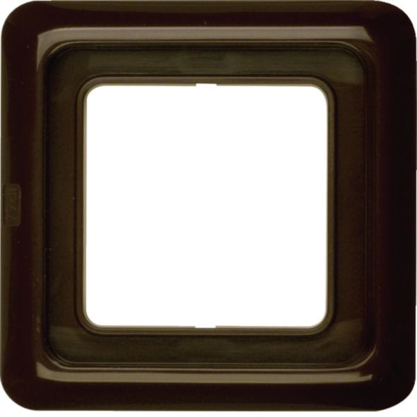 HAGER BOCCHIOTTI - Cornice singola wg UP IP44 marrone lucido 132801
