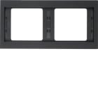 HAGER BOCCHIOTTI - Cornice doppia per montaggio orizzontale Berker K.1 antracite opaco, verniciato 13637006