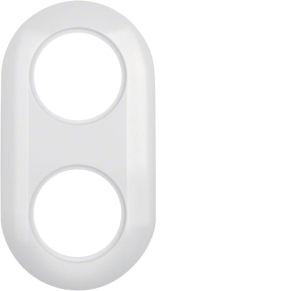 HAGER BOCCHIOTTI - Cornice doppia Serie 1930 bianco polare lucido 138129