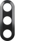 HAGER BOCCHIOTTI - Cornice tripla Serie 1930 nero lucido 138131