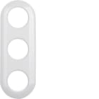 HAGER BOCCHIOTTI - Cornice tripla Serie 1930 bianco polare lucido 138139