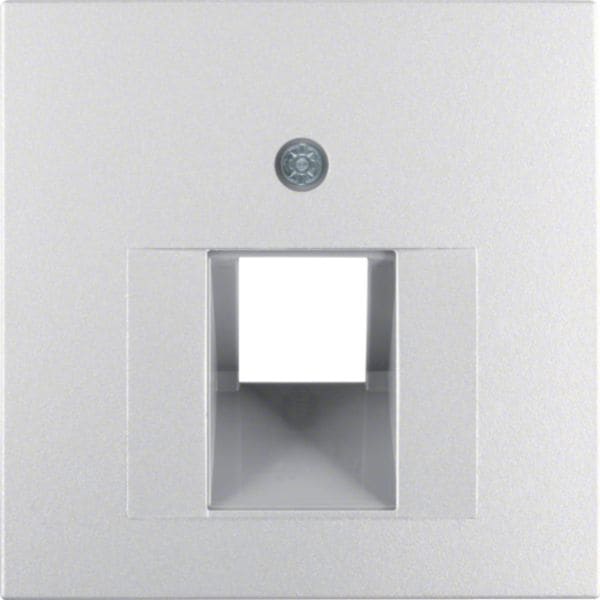 HAGER BOCCHIOTTI - Pezzo centrale per presa RJ universale Berker B.7 alu opaco, verniciato 14071404