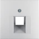 HAGER BOCCHIOTTI - Pezzo centrale per presa RJ universale Berker B.7 alu opaco, verniciato 14071404