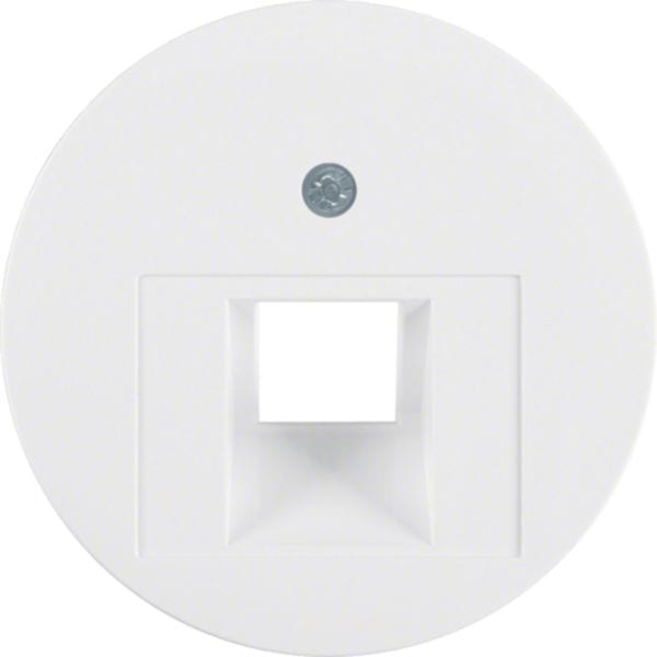 HAGER BOCCHIOTTI - Pezzo centrale per presa RJ universale R.1/R.3/R.classic bianco polare lucido 14072089