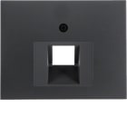 HAGER BOCCHIOTTI - Pezzo centrale per presa RJ universale Berker K.1 antracite opaco, verniciato 14077006
