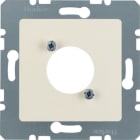 HAGER BOCCHIOTTI - Mascherina centrale per connettore XLR  serie D bianco lucido 141202