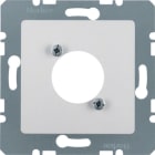 HAGER BOCCHIOTTI - Mascherina centrale per connettore XLR serie D alu opaco, verniciato 14121404