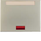 HAGER BOCCHIOTTI - Bilanciere con lente e portaetichetta Berker K.5 acciaio inox, metallo opaco 14157104