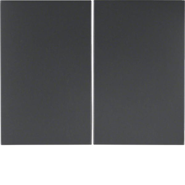 HAGER BOCCHIOTTI - Bilanciere doppio Berker K.1 antracite opaco, verniciato 14357006