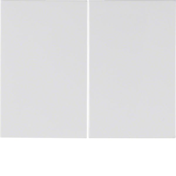 HAGER BOCCHIOTTI - Bilanciere doppio Berker K.1 bianco polare lucido 14357009