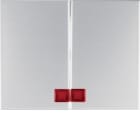 HAGER BOCCHIOTTI - Bilanciere doppio con lente Berker K.5 alu opaco, verniciato 14377003