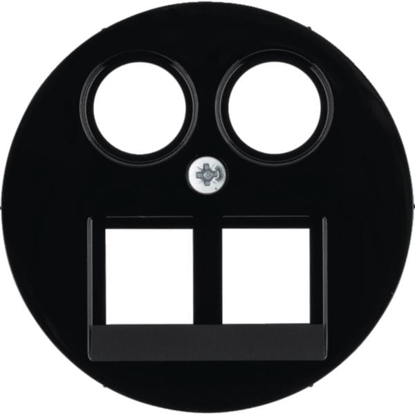 HAGER BOCCHIOTTI - Pezzo centrale per presa RJ/TV universale Berker R.1