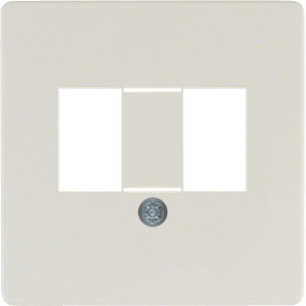 HAGER BOCCHIOTTI - Mascherina centrale con finestra TAE bianco lucido